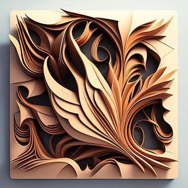 3D model abstract painting (STL)